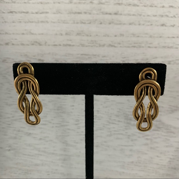 Jewelry - Earrings - gold-tone forever knots